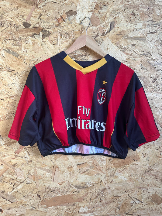 Super Cropped up-cycled football shirt L (14)