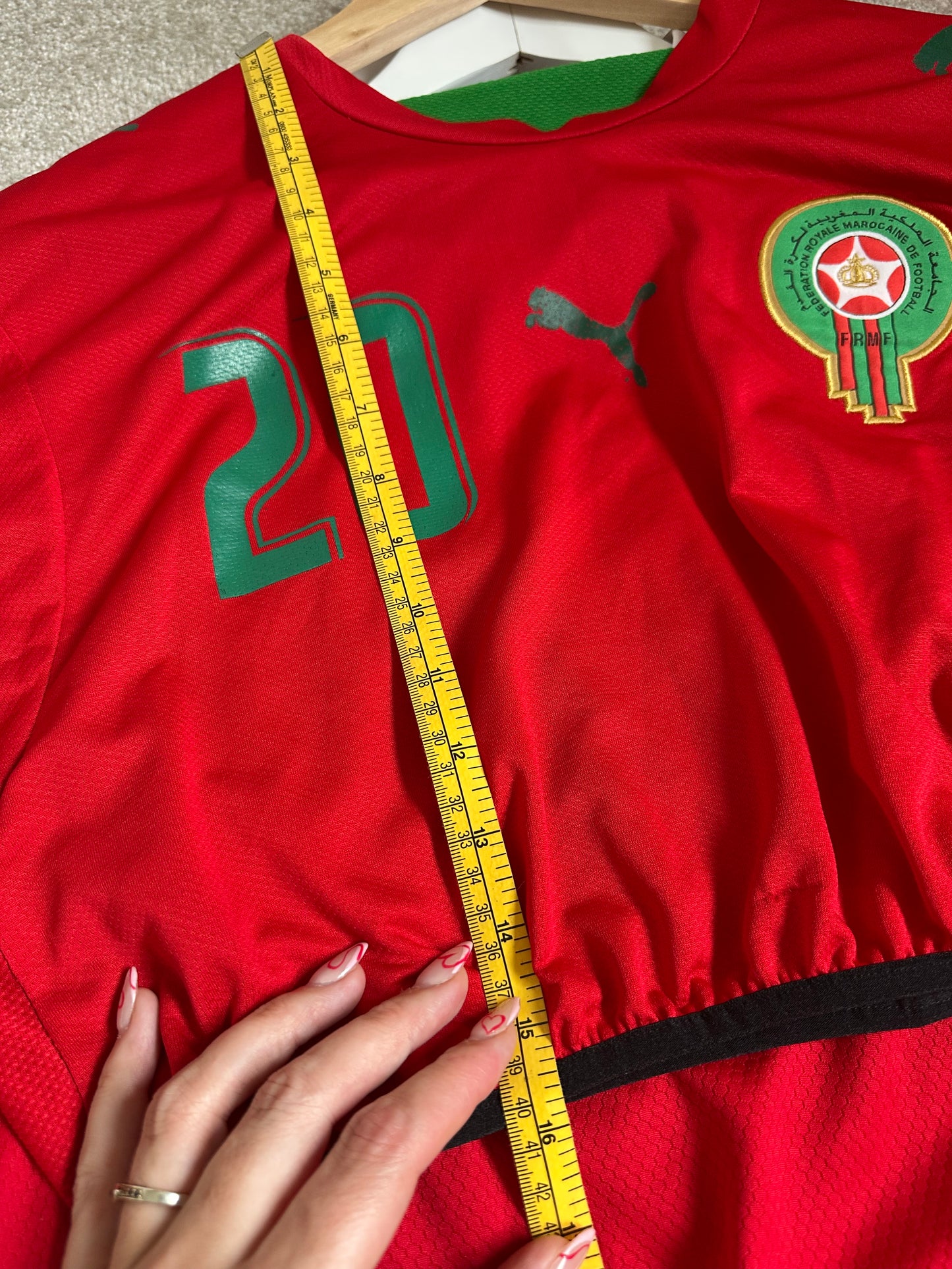 Super Cropped up-cycled football shirt L (14)