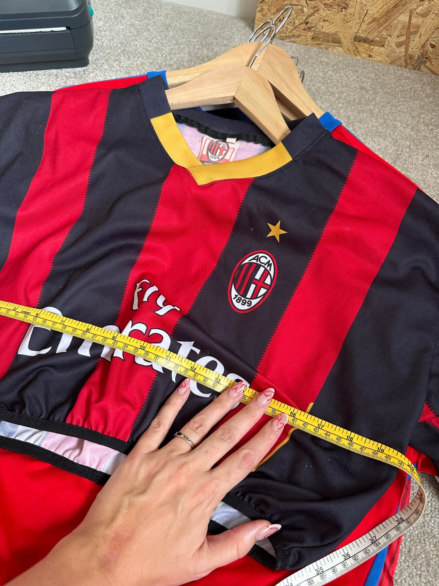 Super Cropped up-cycled football shirt L (14)