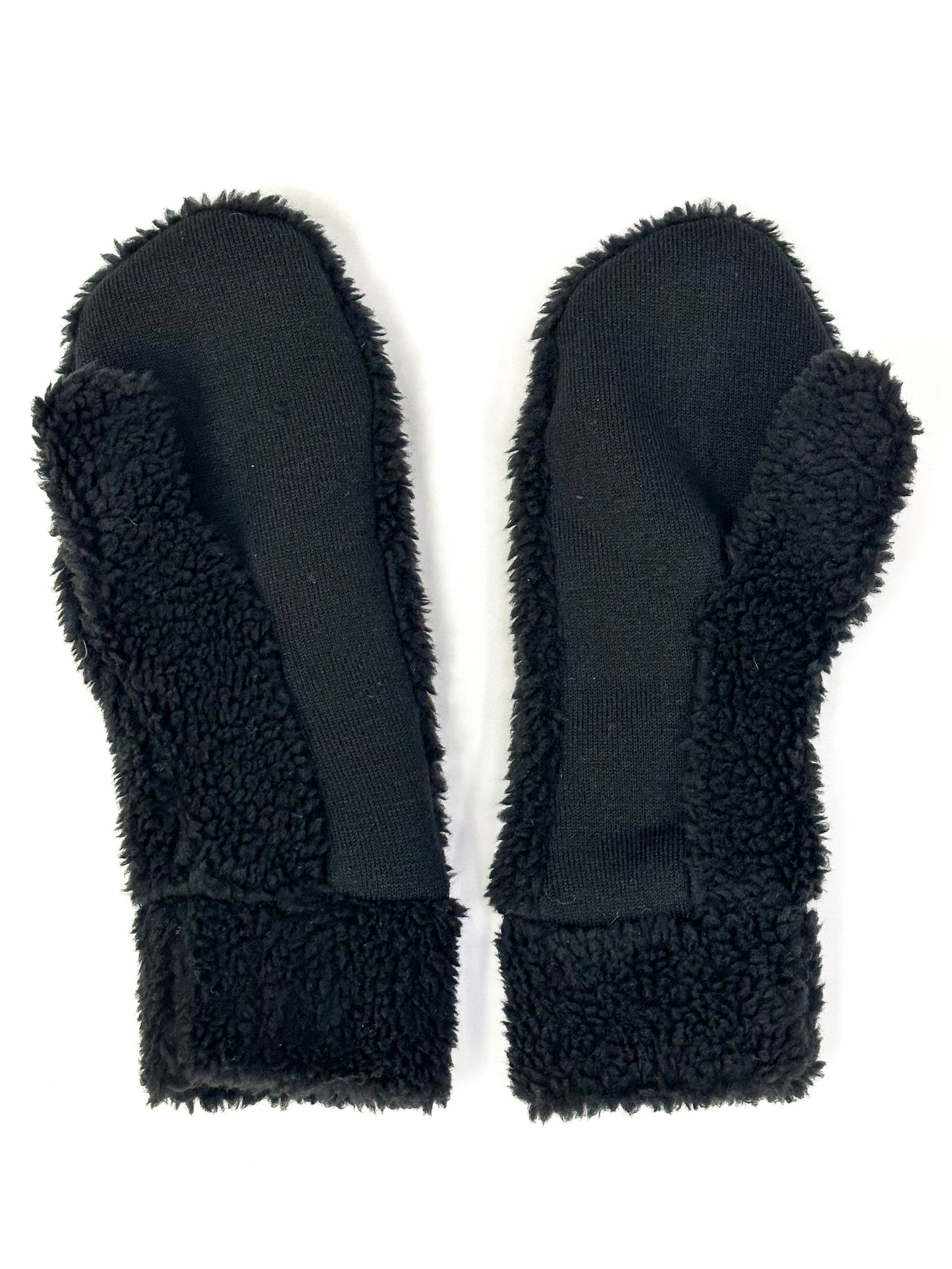 Fluffy Mittens- Black