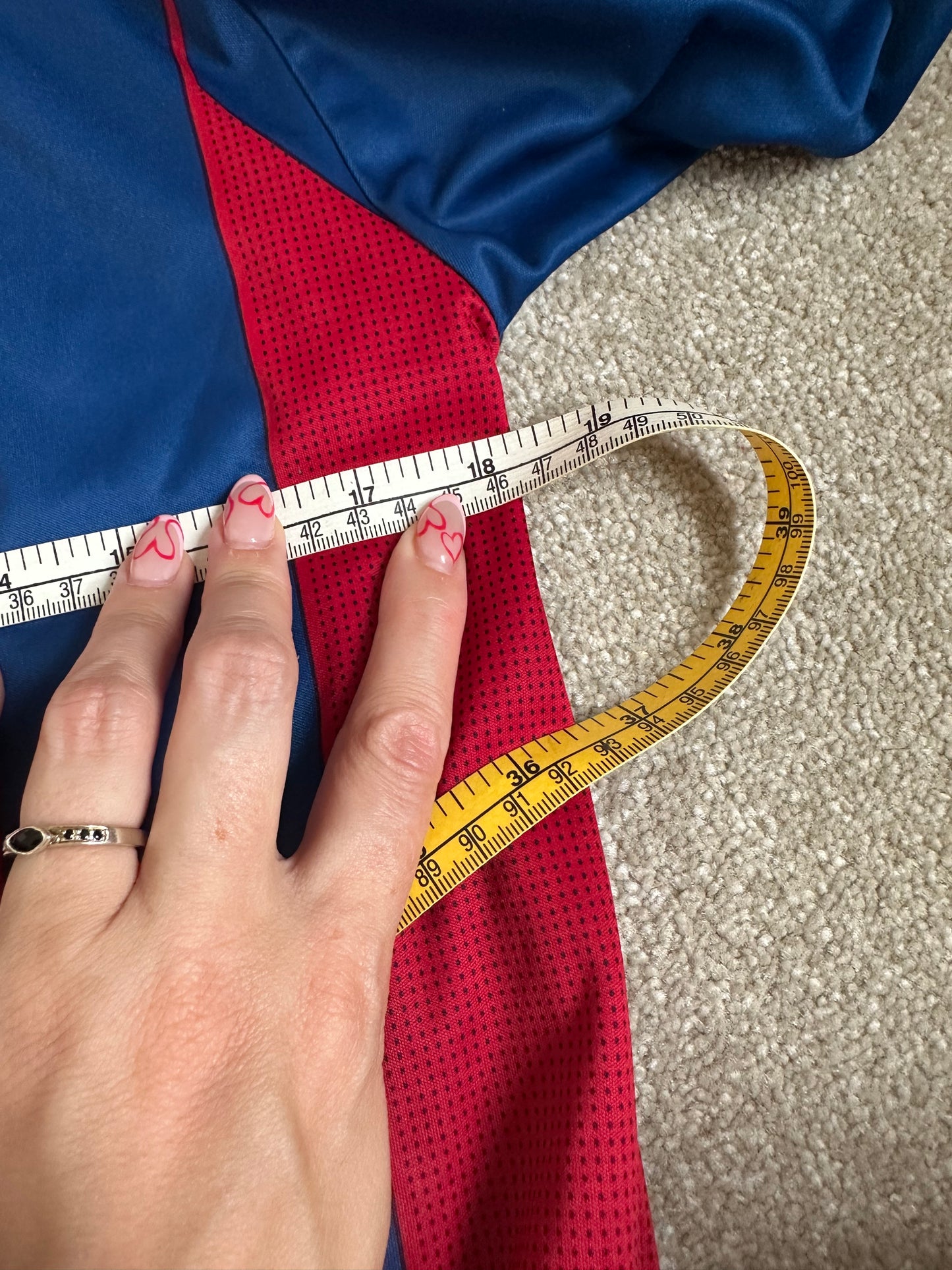 Cropped up-cycled football shirt L (14)