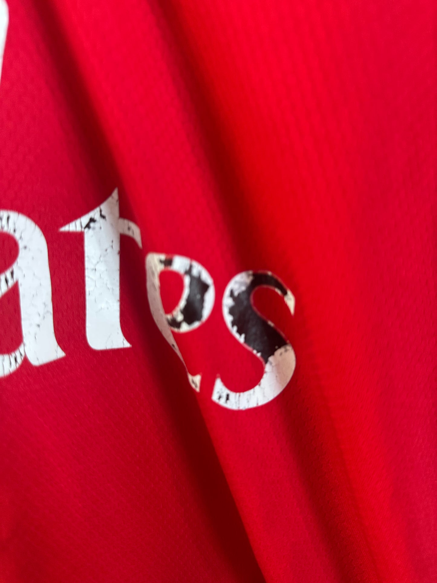 Cropped up-cycled football shirt L (14)