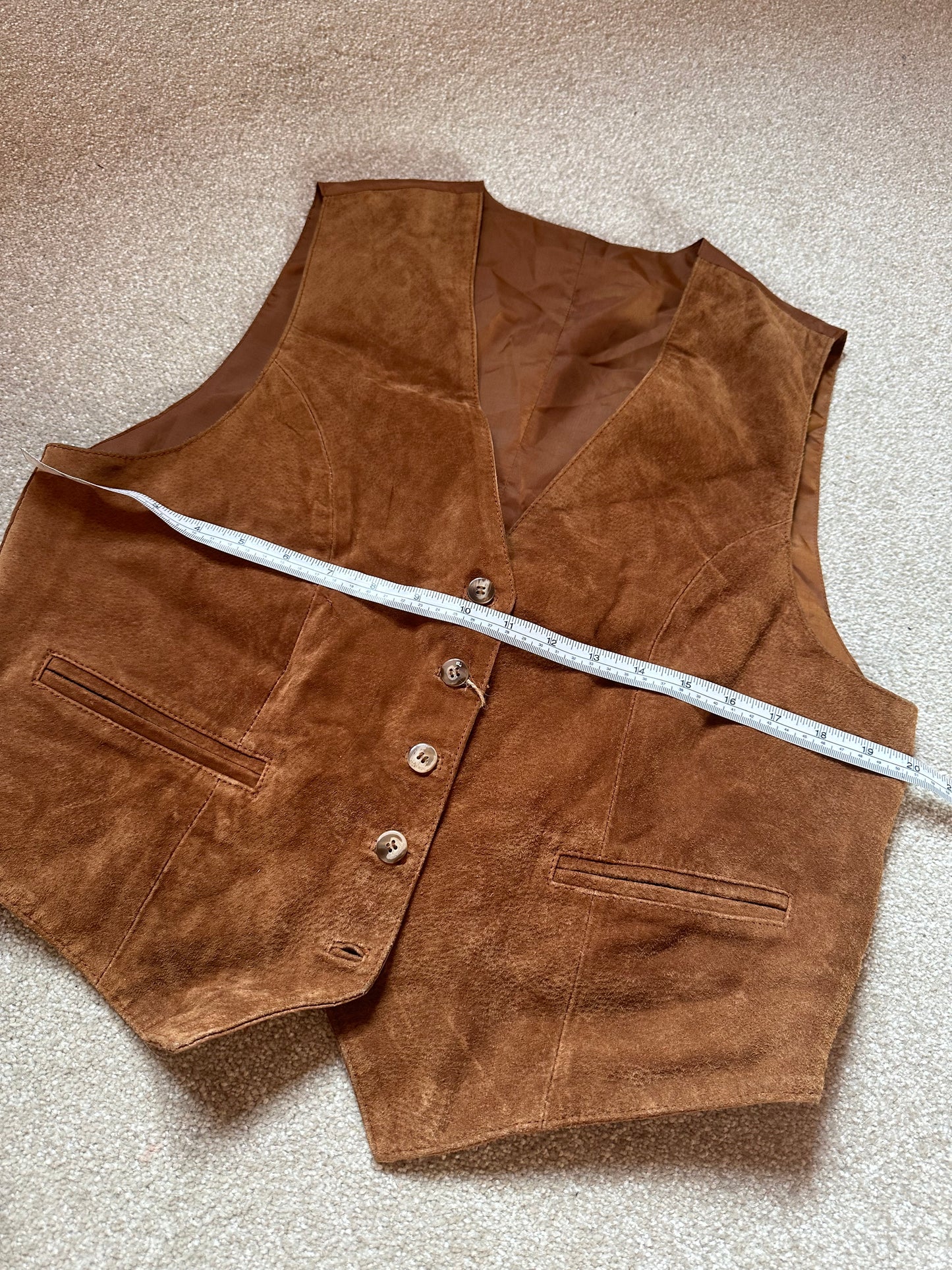 Vintage suade waistcoat size M/L