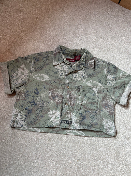 Vintage cropped shirt size 8