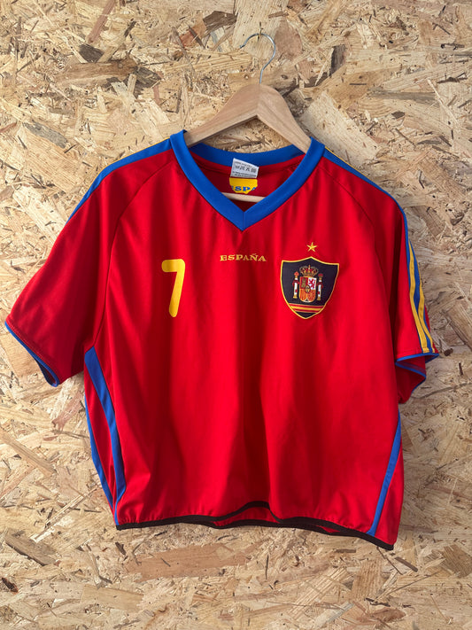 Cropped up-cycled football shirt XL (16)