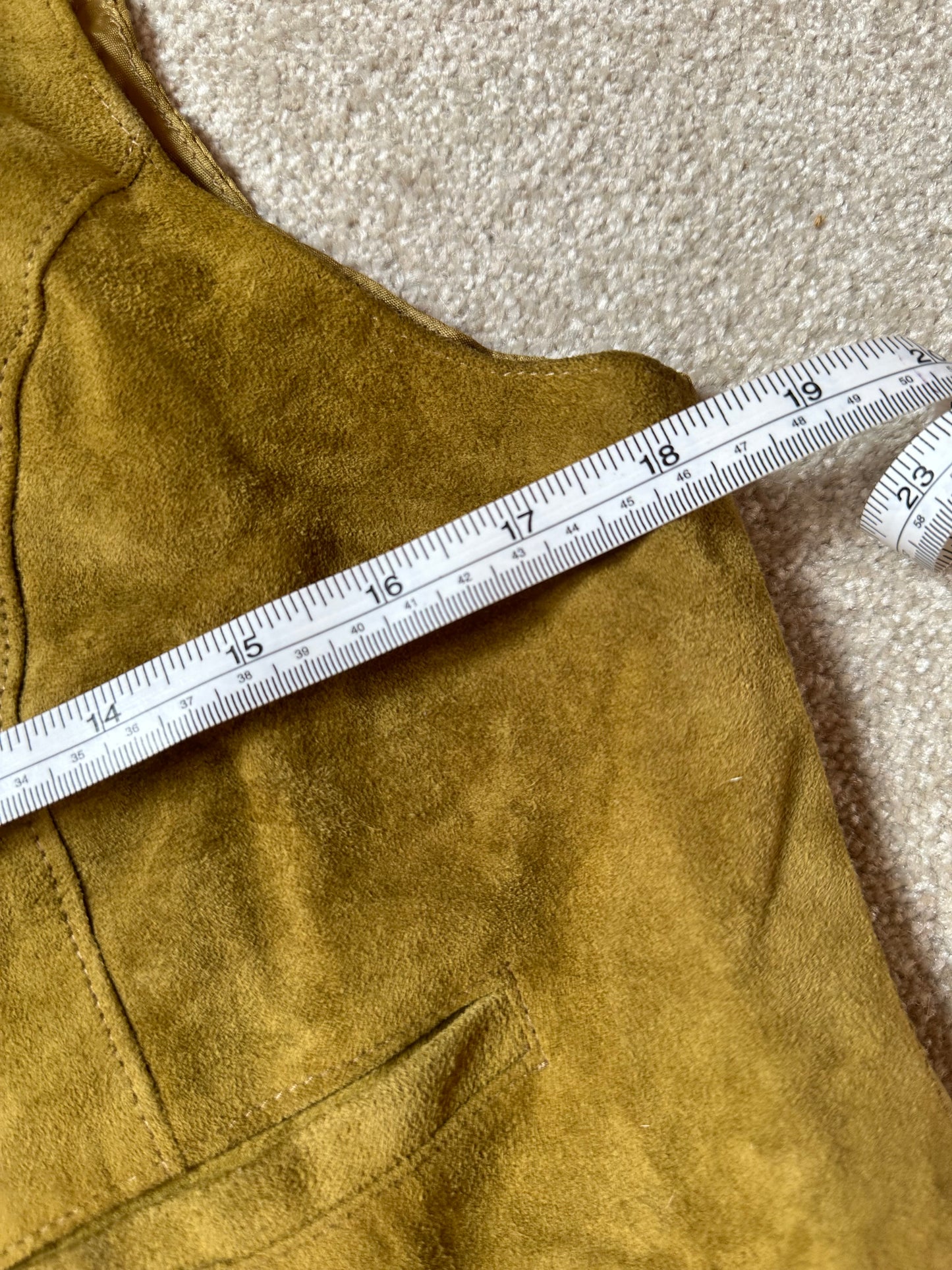 Vintage suade waist coat size S/M
