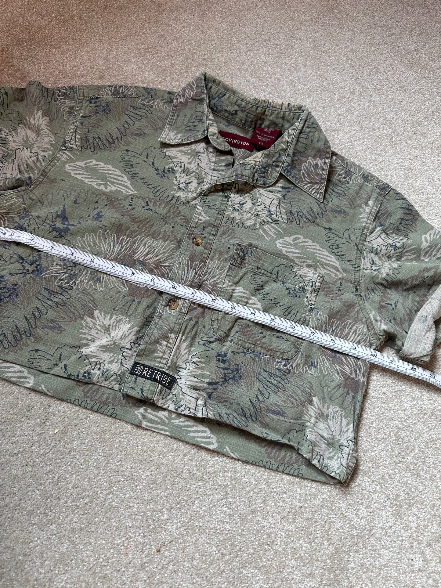 Vintage cropped shirt size 8