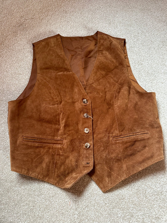 Vintage suade waistcoat size M/L