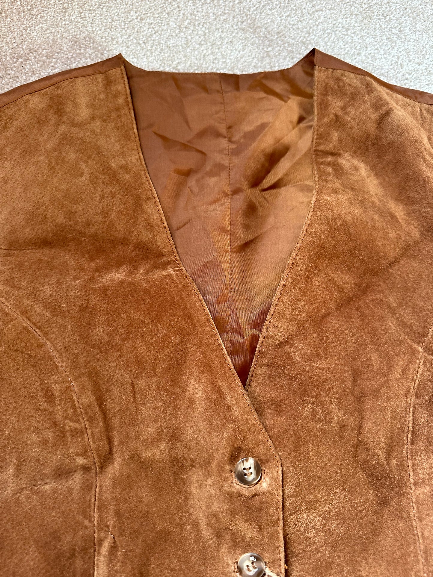 Vintage suade waistcoat size M/L