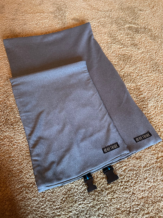 Small Grounded Upcycled Grey Softshell Roll Mat